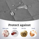 Axyaa Waterproof Sofa Cushion Cover for Living Room Couch - Gray