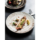 Axyaa Large Ceramic Western Flat Plate - Stylish Circular Tableware