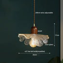 Axyaa Copper Glass Chandelier Pendant Light for Living Room Bedroom Bar