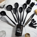 Axyaa Silicone Kitchen Utensils Set - Non-stick Heat Resistant Cooking Tools
