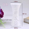 Axyaa Embossed Plastic Vase for Home Office Decor, Nordic Style Flower Arrangement
