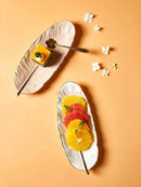 Axyaa Fruit Plate: Art Ceramic Tableware & Dim Sum Plate for High-Level Desserts