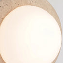 Axyaa Glass & Stone LED Wall Sconce: Modern Nordic Bedside Lamp & Balcony Light