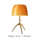 Axyaa Bauhaus Glass Desk Lamp LED Table Light for Bedroom Living Room