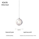 Axyaa Glass Crystal Chandelier for Modern Living Room Dining Room, Bedroom, Villa, and Staircase