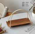 Axyaa Bamboo Dim Sum Plate Set Vintage Tea Tray & Snack Basket - Zen Pastry Table