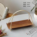 Axyaa Bamboo Dim Sum Plate Set Vintage Tea Tray & Snack Basket - Zen Pastry Table