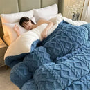 Axyaa Super Thick Winter Lamb Cashmere Weighted Blanket for Beds