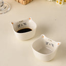 Axyaa Ceramic Cat Sauce Bowl, Mini Flavored Dishes & Dessert Bowl Set