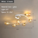 Axyaa Nordic Glass LED Ceiling Pendant Chandelier - Home Lighting Fixtures