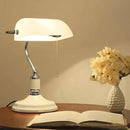 Axyaa Glass Table Lamp: Elegant LED Light for Home Office Bedroom Study