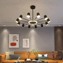 Axyaa Nordic Chandelier LED Light Modern Indoor Lighting Decoration for Living Room & Dining Area