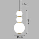 Axyaa Gourd Glass Balls Chandelier for Bedroom Restaurant Bar, Modern Creative String Light