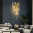 Axyaa Modern Crystal Ice Bar Wall Lamp - High-grade Living Room Bedroom Light