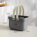 Axyaa Bathroom Shower Mesh Basket Large Capacity Storage - Portable Handle, Plastic