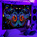 Axyaa Psychedelic Space Tapestry Wall Hanging for Bedroom and Dorm Decor