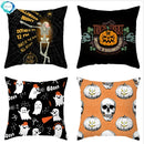 Axyaa Halloween Demon Pumpkin Throw Pillow Cover 45X45CM