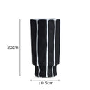 Axyaa Stripe Ceramic Vase Flower Pots Desk Decor Ornaments Craft Floral Vases
