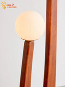 Axyaa Solid Wood LED Floor Lamp for Home Decor Living Room Bedroom