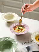 Axyaa Ceramic Hat Bowl Set for Pasta, Soup, Dessert, and Fruit Salad