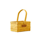 Axyaa Woven Rattan Flower Basket with Waterproof Lining and Handle