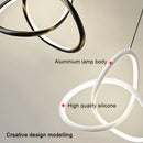 Axyaa Nordic LED Pendant Light for Indoor Ceiling Lighting in Bedroom, Living, Dining