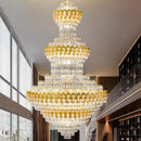 Axyaa Modern Luxury Crystal Chandelier for Living Room, Lobby, and Staircase