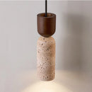 Axyaa Nordic LED Wall Lamp with Pull Chain Switch in Yellow Travertine