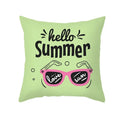 Axyaa Summer Fruit Polyester Cushion Cover - Small Fresh Tropical Plants Pillowcase