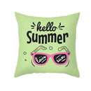 Axyaa Summer Fruit Polyester Cushion Cover - Small Fresh Tropical Plants Pillowcase