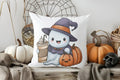 Cute Ghost Reading Book Cushion Cover for Sofa Bedroom Car by Axyaa