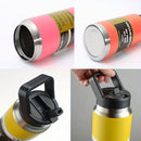 Axyaa Stainless Steel Thermal Bottle Vacuum Flask Tumbler with Straw - Ideal for Outdoor Activities