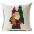 Christmas Santa Claus Pillowcase: Axyaa Linen Decoration for Car Sofa 45cm * 45cm