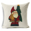 Christmas Santa Claus Pillowcase: Axyaa Linen Decoration for Car Sofa 45cm * 45cm