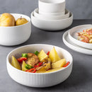 Axya Nordic Ceramic Dinnerware Set in Matte Glaze for Home and Restaurant