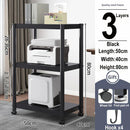 Axyaa Vertical Printer Stand Rack with Removable Shelf and Cabinet