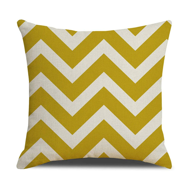 Axyaa Geometric Stripe Cushion Cover - Home & Car Pillow Decor