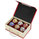 Axya High Porcelain Enamel Pickled Flowers Tea Cup Gift Set