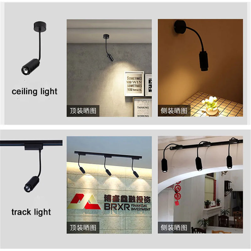 Axyaa 50cm LED Track Light with Adjustable Beam Angle for Home, Store & Exhibition Lighting