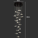 Axyaa Nordic Chandeliers for Dining Room Pendant Lights Ceiling Hanging Lamps