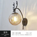 Axyaa Nordic Iron Glass Ball Wall Lamp for Home Decor in Gold