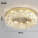 Axyaa Black Gold Crystal Ceiling Lamp: Modern Luxury Nordic Chandelier
