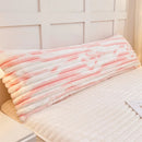 Axyaa Rabbit Plush Extended Pillowcase Milk Plush Strip Flannel Pillowcase