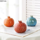 Axyaa Ceramic Pomegranate Vase Flower Arrangement Hydroponic Dried Flower Crafts