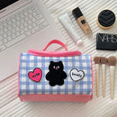 Axyaa Cartoon Cute Waterproof Cosmetic Bag - Portable Organizer for Women