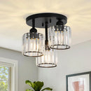 Axyaa Crystal E27 Pendant Light for Living Room, Dining Room, Bedroom - Modern Luxury Chandelier