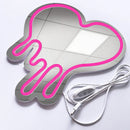 Axyaa Heart LED Makeup Mirror Lamp Neon Light for Girls Bedroom