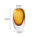 Modern Crystal Vase for Axyaa Home Decor Bouquets and Hydroponics