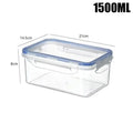Axyaa Rectangular Refrigerator Storage Box with Lid: Plastic Crisper for Fresh Food