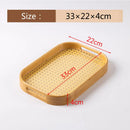 Axyaa Bamboo Cotton Tray: Portable Tea Set for Home, Hotel and Restaurant